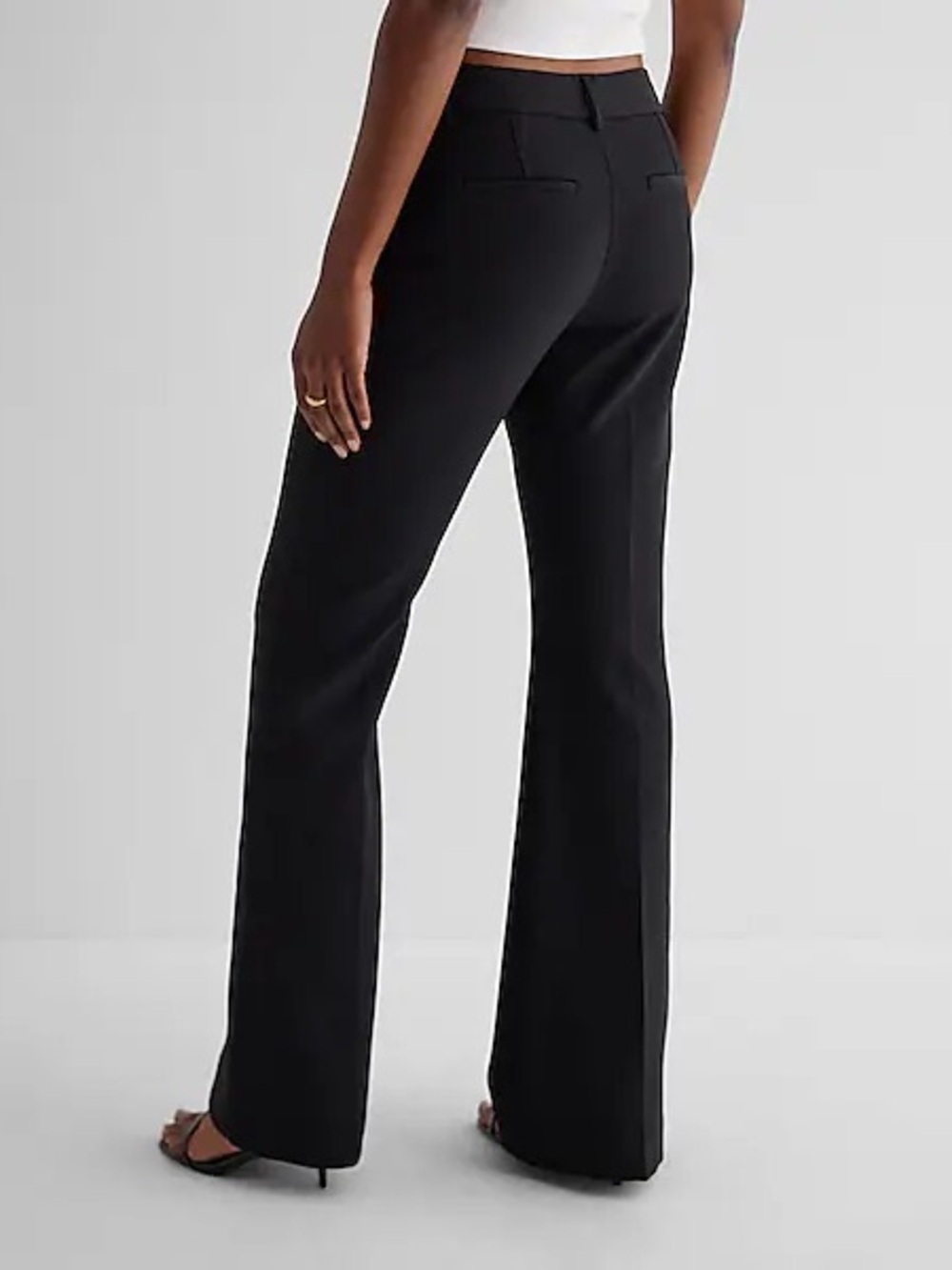 Express Editor Size 12 Long Black Bootcut Dress Pants 34” Inseam